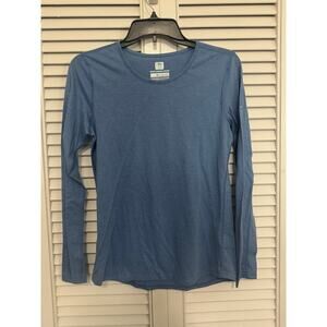 Columbia Sweat Activated Cooling Omni Freeze 0 Blue Long Sleeve Shirt Sz: Small